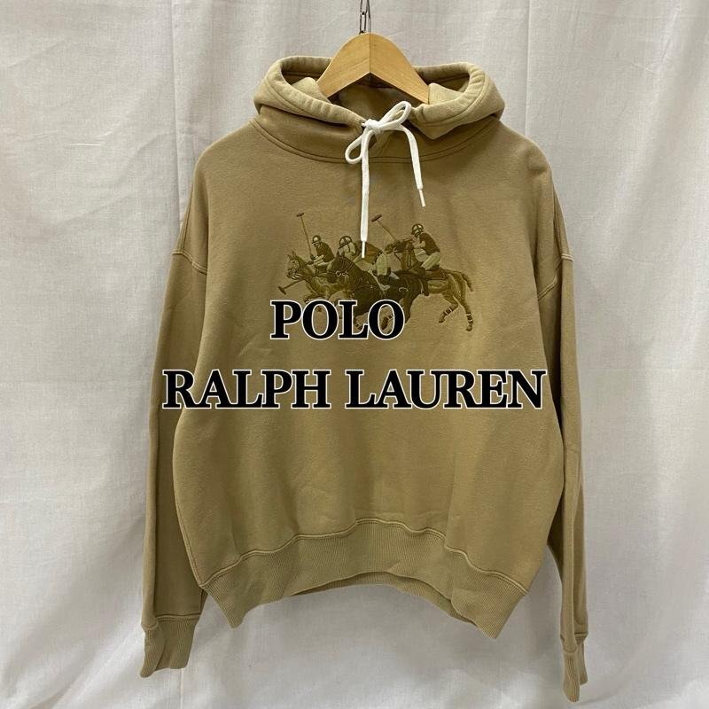 ポロラルフローレン ポニー刺繍 プルオーバーフーディー ドロップショルダー ボックスシルエット ベージュ SP S拍卖