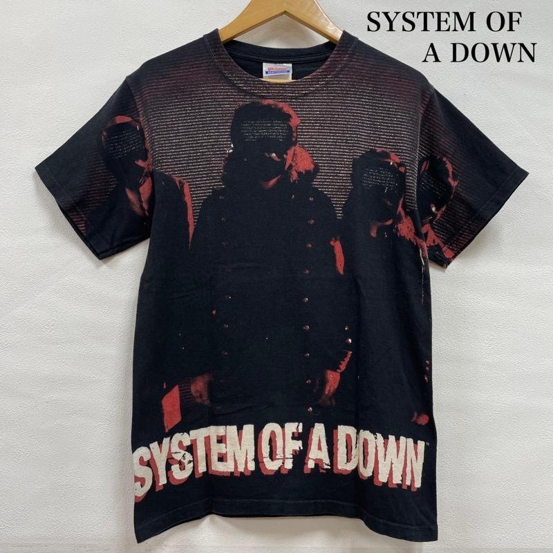 ヘインズ SYSTEM OF A DOWN システムオブアダウン 00s フルグラフィック バンド Tシャツ S拍卖