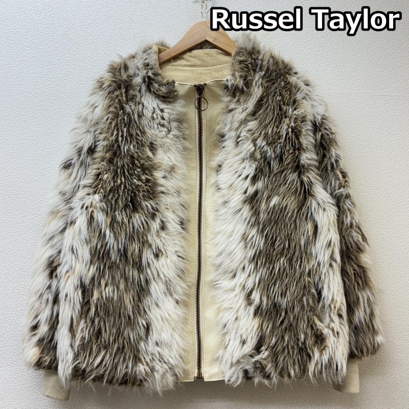 古着 Russel Taylor ラッセルテイラー ノーカラー ジップアップ ファー ジャケット -拍卖
