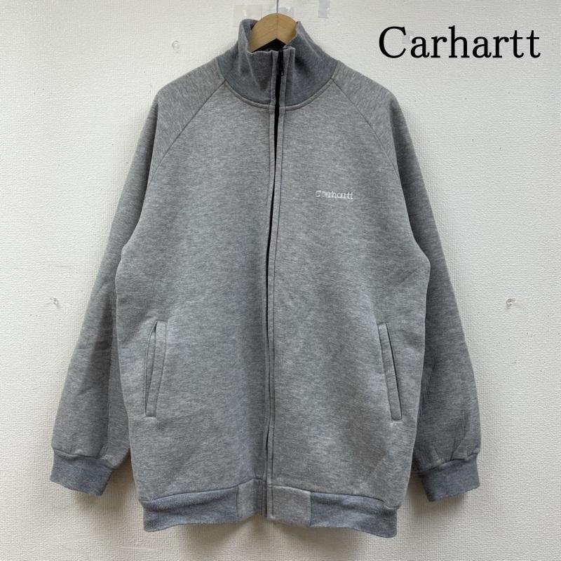 カーハート ロゴ 刺繍 スタンドカラー ジップアップ スウェット ブルゾン ジャケット 05540-02 L拍卖