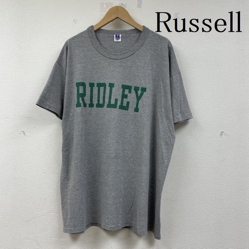 ラッセルアスレティック 00s カレッジ プリント 半袖 Tシャツ USA製 XL拍卖