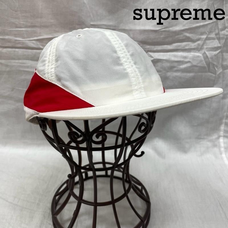 シュプリーム Tonal Tape Camp Cap 2018AW キャップ ナイロン WHT ホワイト 無地 FREE拍卖