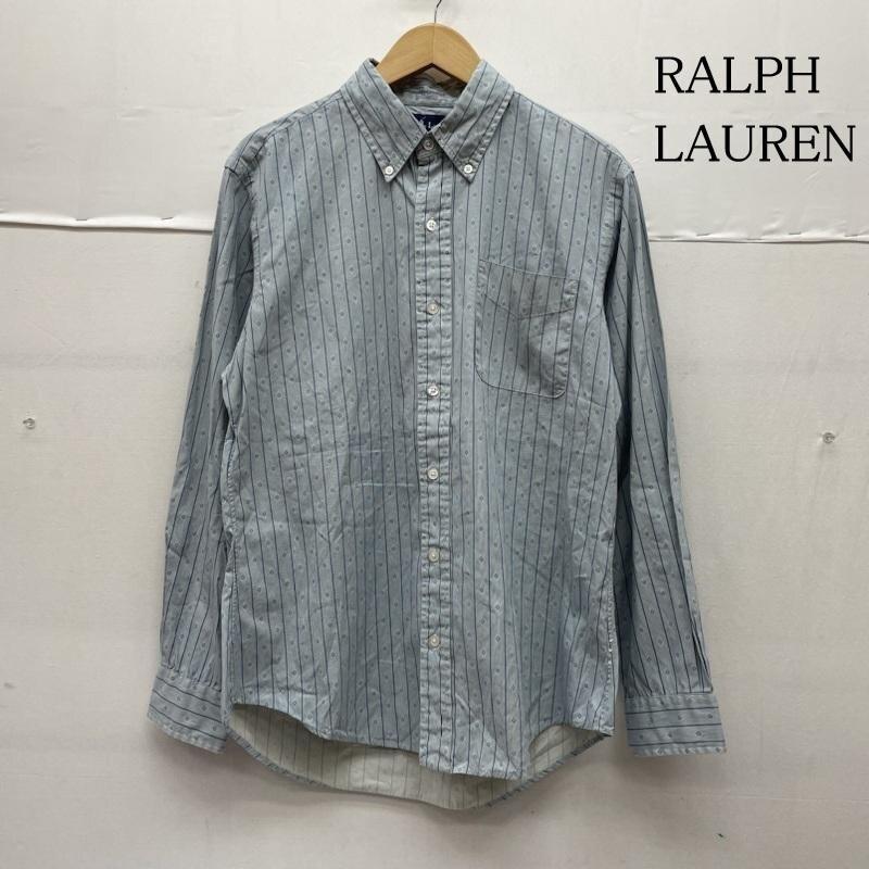 ラルフローレン 長袖 ボタンダウン シャツ ネイティブ柄 総柄 ストライプ 刺繍 HS-RL-HM3639 L拍卖
