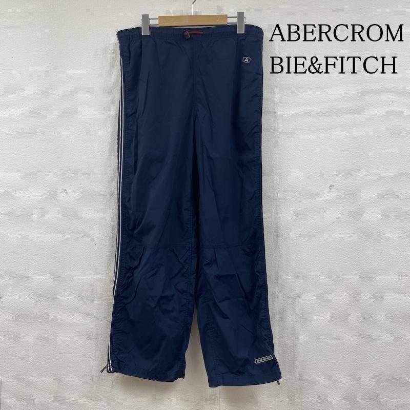 アバクロンビーアンドフィッチ 90s ナイロン ウォームアップ パンツ ウエストゴム スポ―ツ 裾ジップ M拍卖