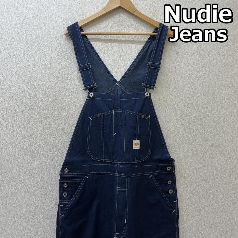 ヌーディージーンズ Kevin Dungarees UD ケビン ダンガリーズ デニム オーバーオール つなぎ インディゴ L拍卖
