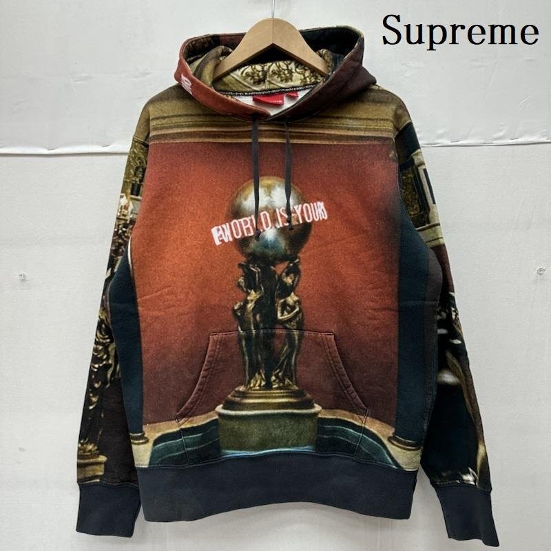 シュプリーム 17AW Scarface the World is Yours Hooded Sweatshirt 総柄 スウェット パーカー M拍卖