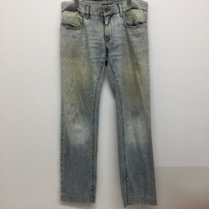 ドルチェアンドガッバーナ DOLCE & GABBANA ドルチェ&ガッバーナ 14CLASSIC メンズ ダメージ加工 デニムパンツ ジーンズ G32WTD/G8A14拍卖
