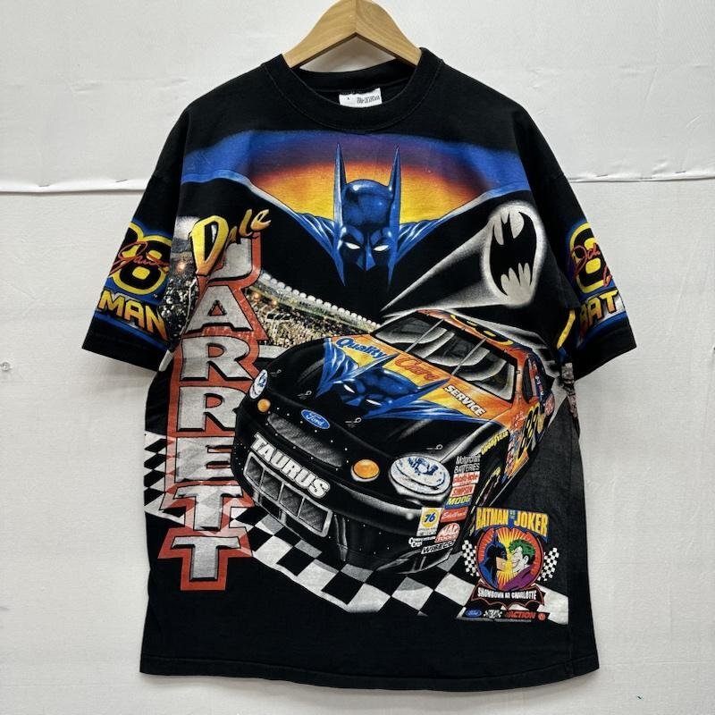 古着 Chase Authentics 90s Batman NASCAR Racing Vintage バットマン プリント Tシャツ USA製 L拍卖