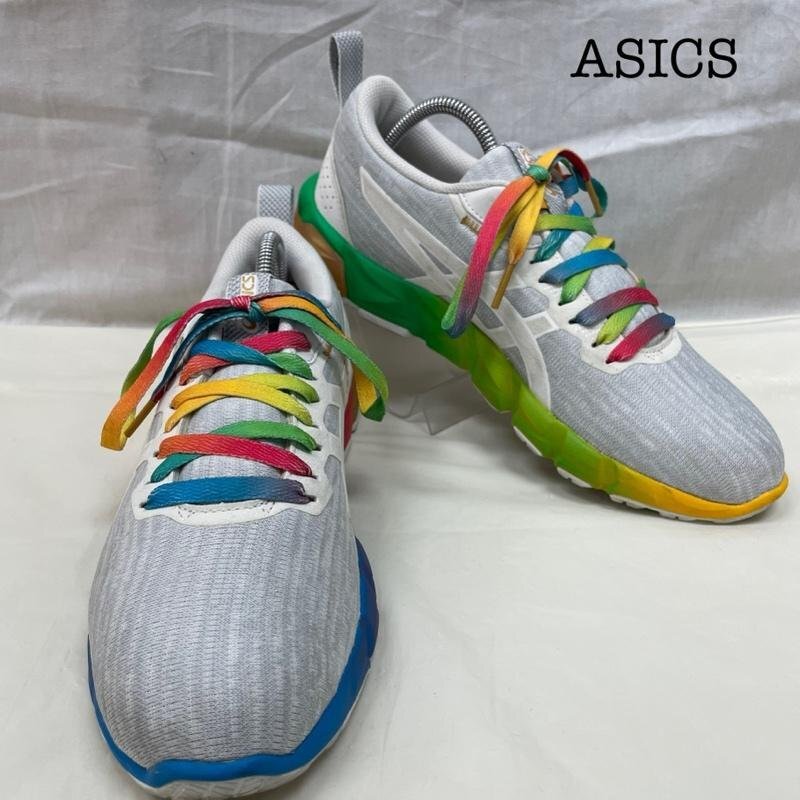 アシックス 1023A064 GEL-QUANTUM 90 2 マルチカラー スウェード ローカット ホワイト 25.0cm拍卖