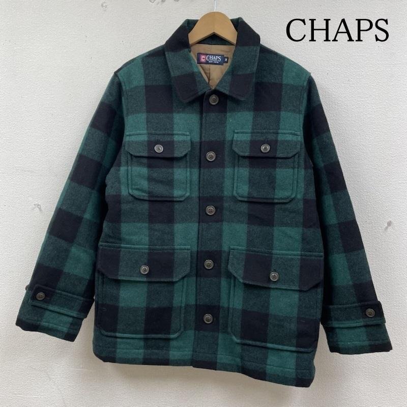 チャップス RALPH LAUREN 長袖 厚手 ブルゾン ジップアップ シャギーチェック CPO ジャケット P13609 M拍卖