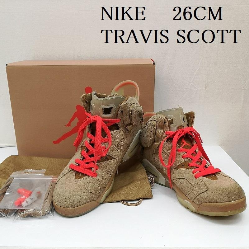 ナイキ TRAVIS SCOTT 26cm トラヴィススコット AIR JORDAN 6 RETRO SP エアジョーダン6 DH0690-200 26.0cm拍卖