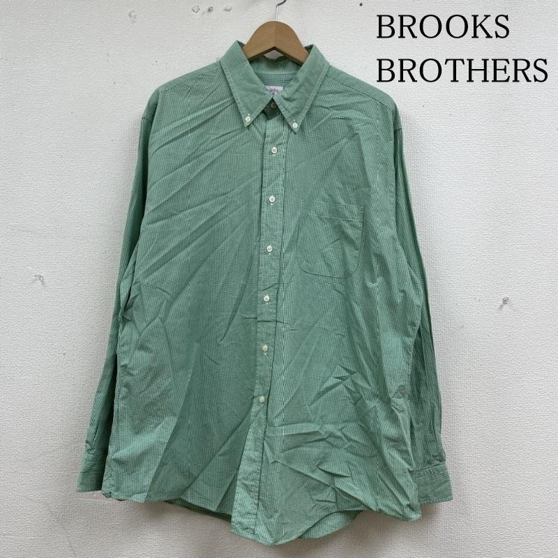ブルックス ブラザーズ 長袖 シャツ ブラウス Est.1818 ボタンダウン BD USA製 チェック XL拍卖