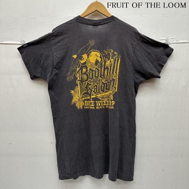 古着 80s 89年製 Boothill Saloon FRUIT OF THE LOOM USA製 シングルステッチ フェード プリント Tシャツ L拍卖