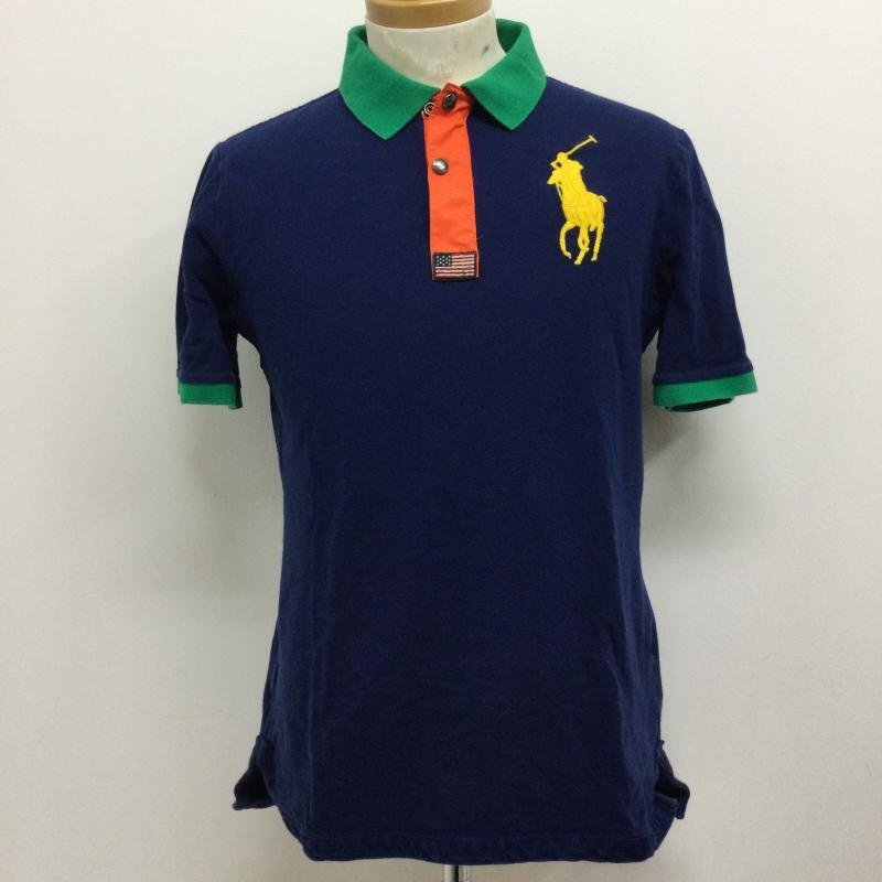 ラルフローレン ポロラルフローレン POLO ビッグポニー ハーフジップ コットン 半袖ポロシャツ タロンジップ XL拍卖