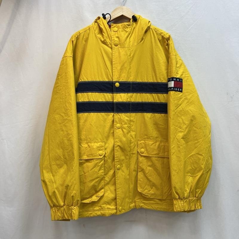 トミーヒルフィガー 90s フリース キルティングライナー ナイロン セーリングジャケット L拍卖