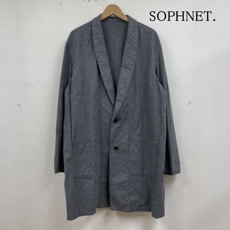 ソフネット 15AW ガウン ハーフ コート 2B ボタン GOWN SHIRT SOPH-156073 ガウンシャツ XL拍卖
