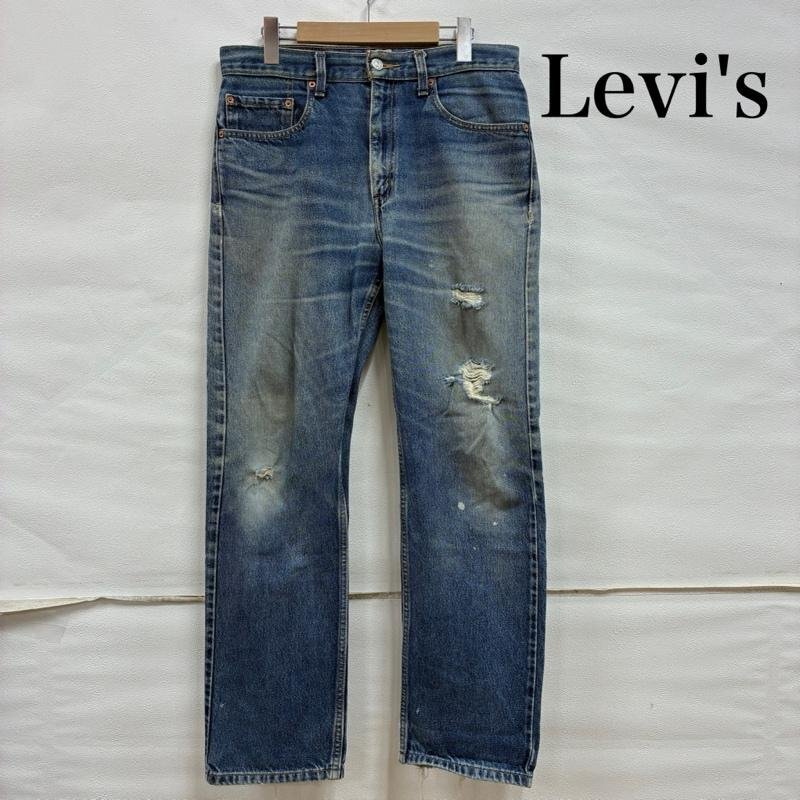 リーバイス 505 テーパード ジップフライ デニム パンツ 00's 2002年 グアテマラ製 ダメージ グランジ 32インチ拍卖