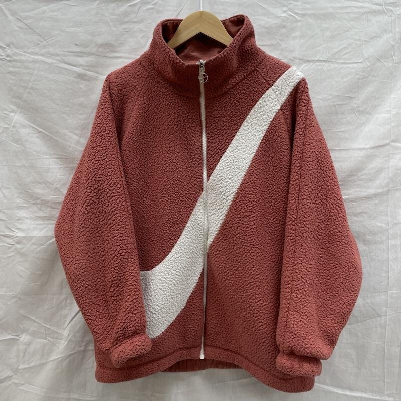ナイキ CI8938-897 SWOOSH SHERPA ナイキ スウッシュ シェルパ フリースジャケット RED リバーシブルジャケット S拍卖