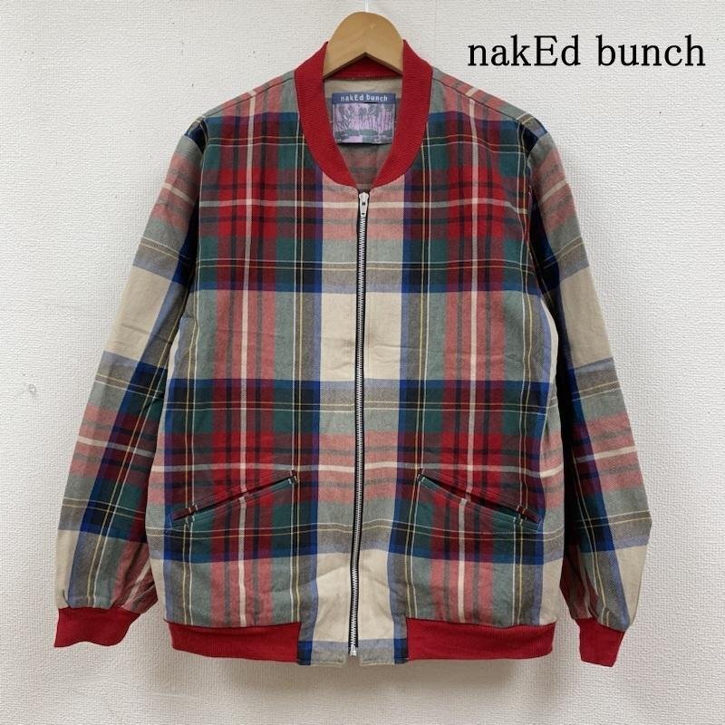 ネイキド バンチ フルジップアップ ブルゾン マルチカラー チェック ジャケット スタジャン風 リブ 2拍卖