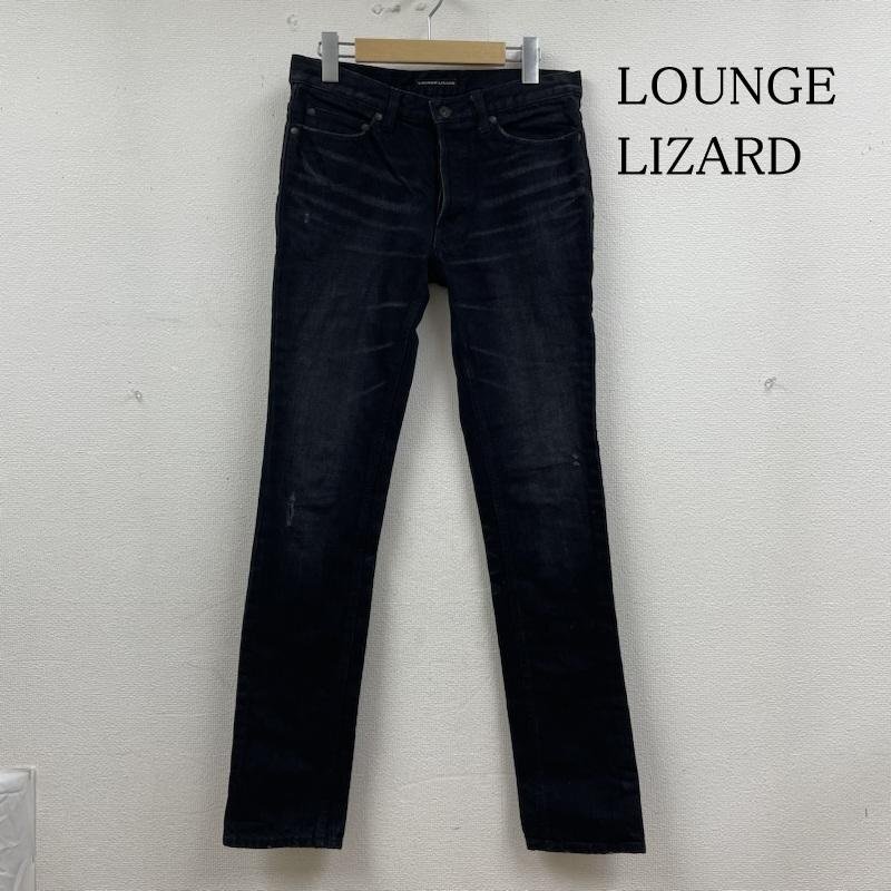 ラウンジリザード STRETCH DENIM REAL USED タイト スキニー デニム パンツ ボタンフライ 2拍卖