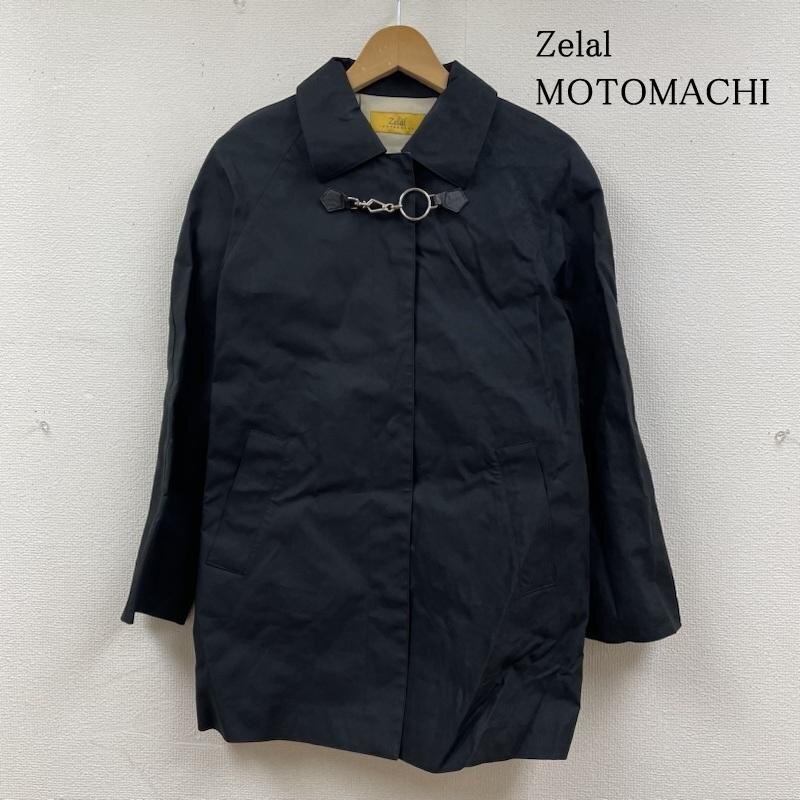 古着 Zelal MOTOMACHI ゼラールモトマチ 薄手 ジャケット ハーフコート スナップボタン サイズ9AR 9号拍卖