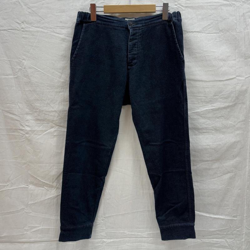エフオービーファクトリー F0403 RELAX SWEAT PANTS インディゴ デニム スウェット テーパード イージー パンツ M拍卖