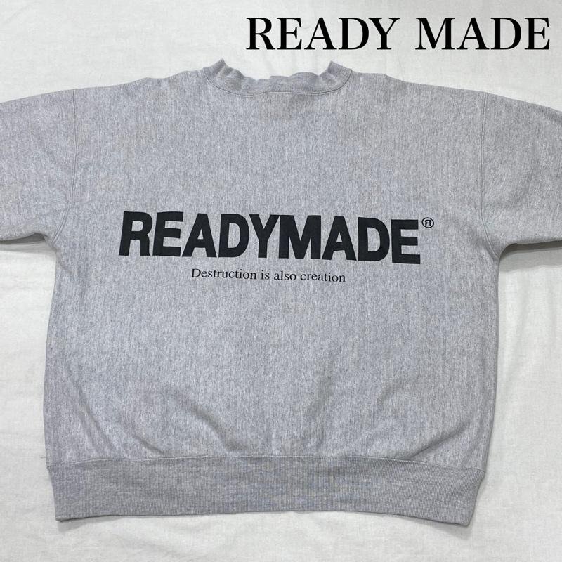レディーメイド 23AW M-NECK SWT SMILE モックネック スマイル プルオーバー スウェット RE-CO-GY-00-00-246 L拍卖