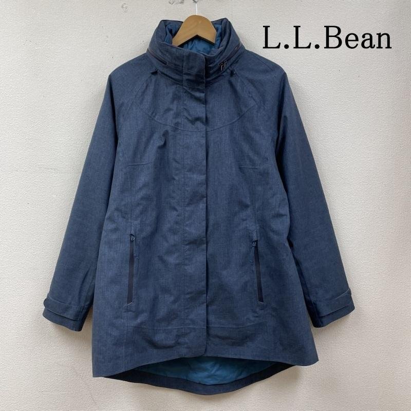 エルエルビーン TEK チャコールグレー フルジップ 中綿入り ライナー付き 長袖 レインジャケット M拍卖