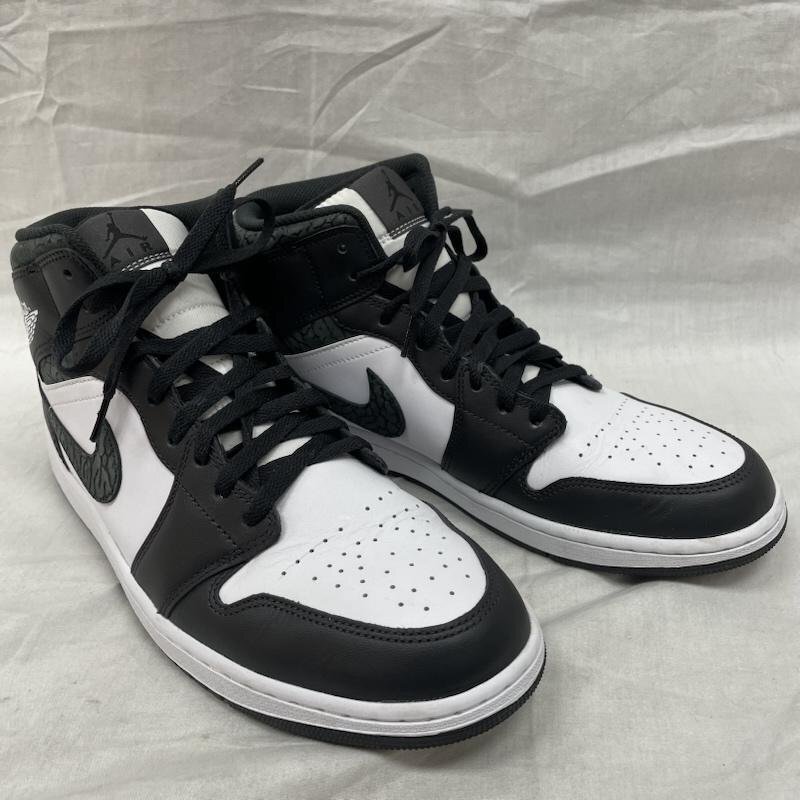 ナイキ FB9911-001 Air Jordan 1 Mid Panda Elephant Safari エアジョーダン1 ミッド パンダエレファント サファリ 30.0cm拍卖
