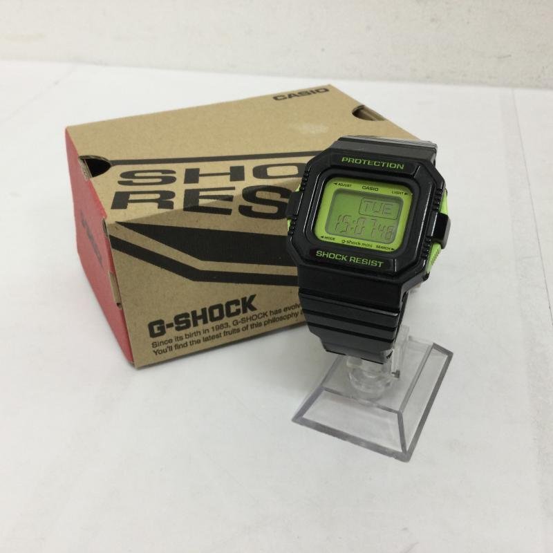 ジーショック デジタル 腕時計 黒 ブラック グリーン 電池式 GMN-550 -拍卖