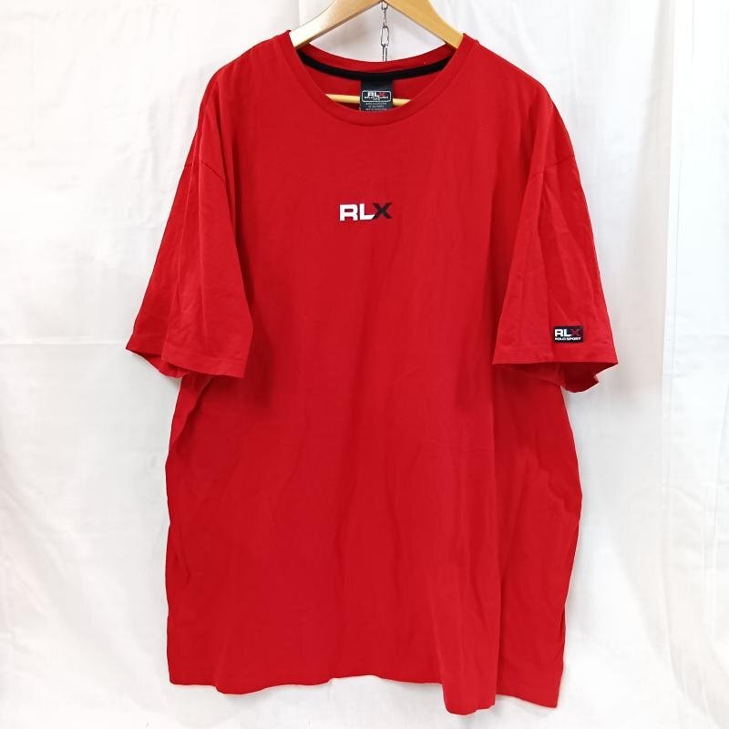 アールエルエックスラルフローレン RLX RALPHLAUREN アールエルエックスラルフローレン ロゴプリント半袖Tシャツ レッド XXL拍卖