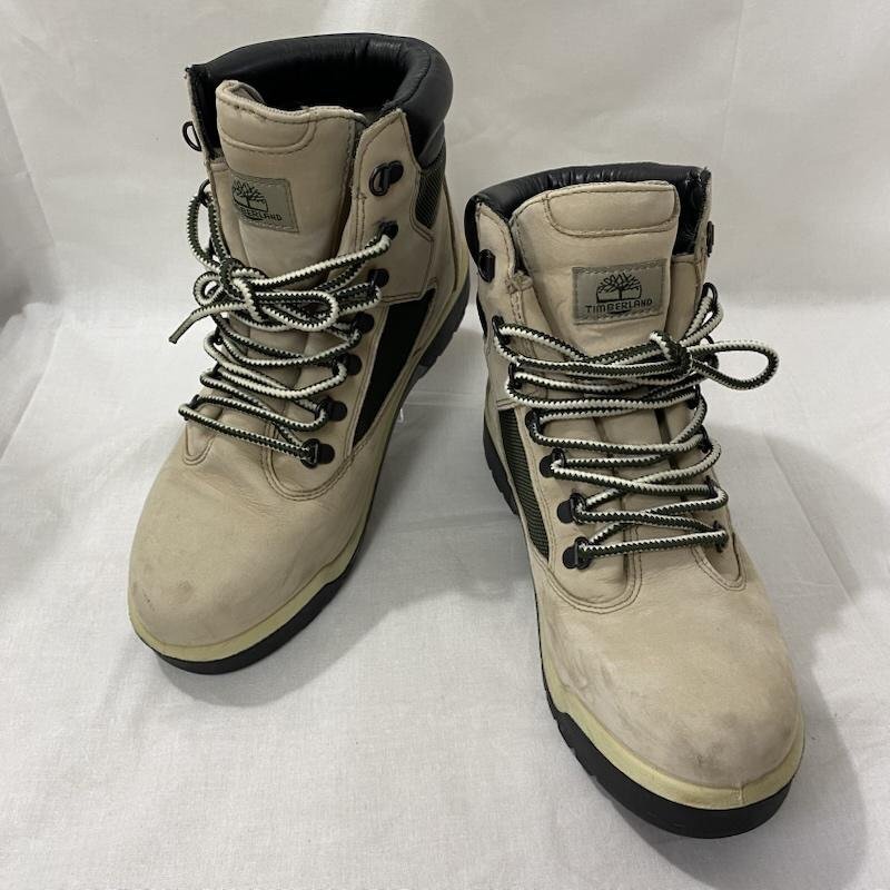 ティンバーランド FIELD BOOT トレッキングブーツ カーキ×グリーン US9/27cm US:9拍卖
