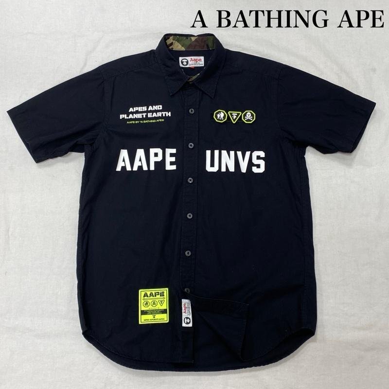 アベイシングエイプ AAPE UNVS GRAPHIC SHIRT エーエイプ AAPSRM8317XXC M拍卖