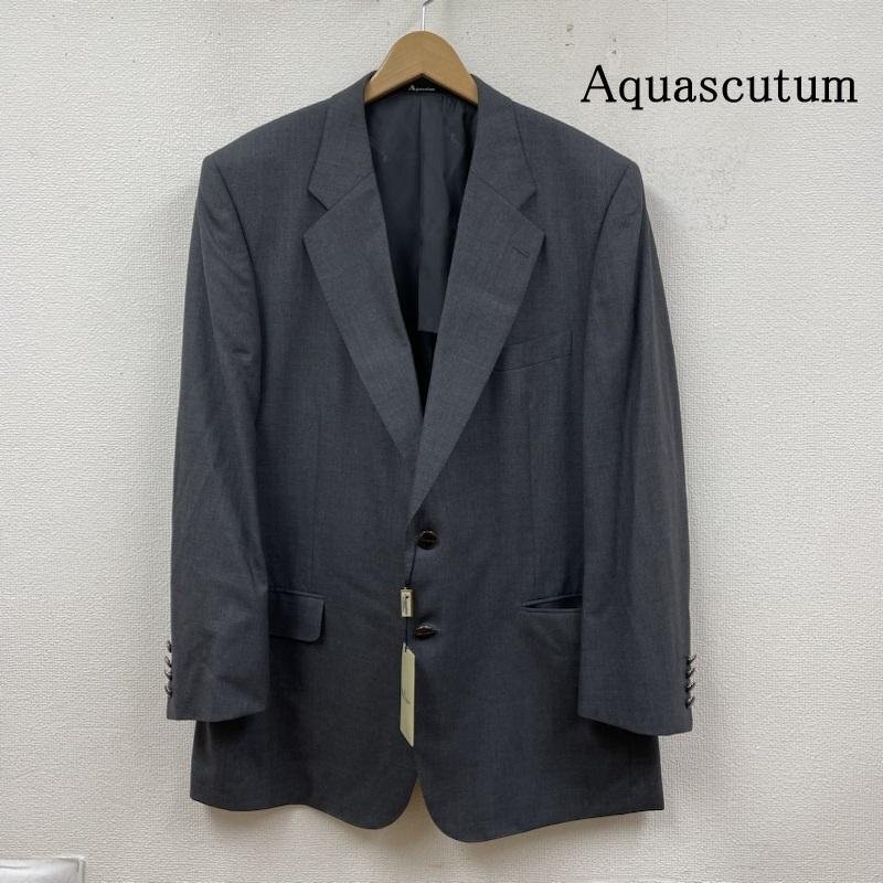 アクアスキュータム テーラード ジャケット ウール ボタン スーツ ポケット ブルゾン ブレザー タグ付き -拍卖