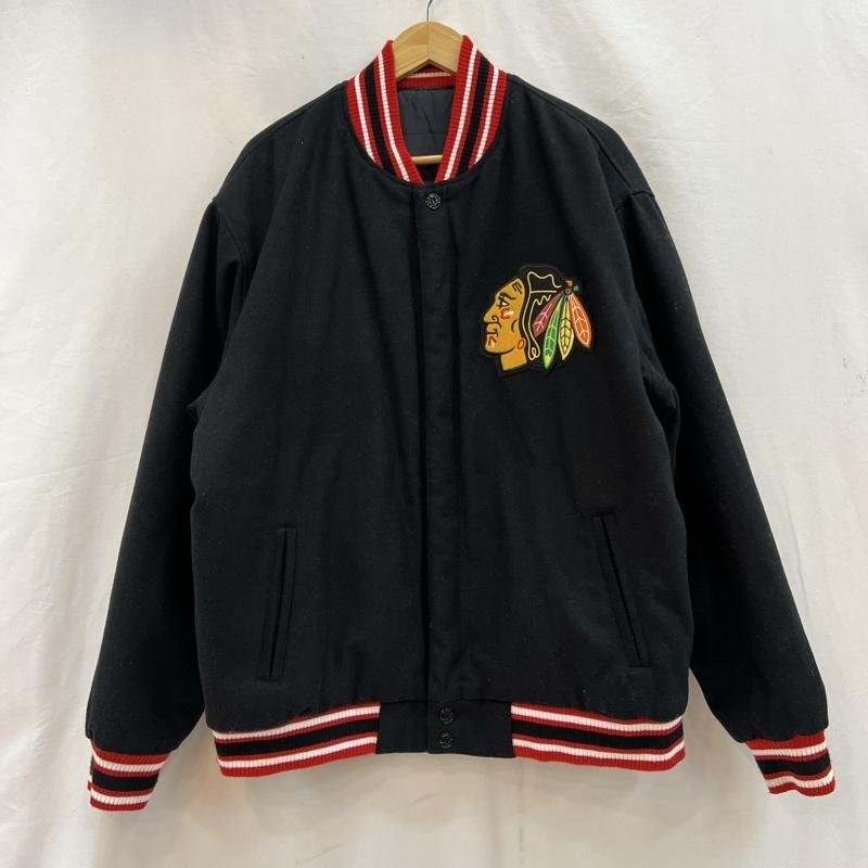 ジェーエイチデザイン ジェフ ハミルトン リバーシブル スタジャン NHL シカゴ ブラックホークス XL拍卖