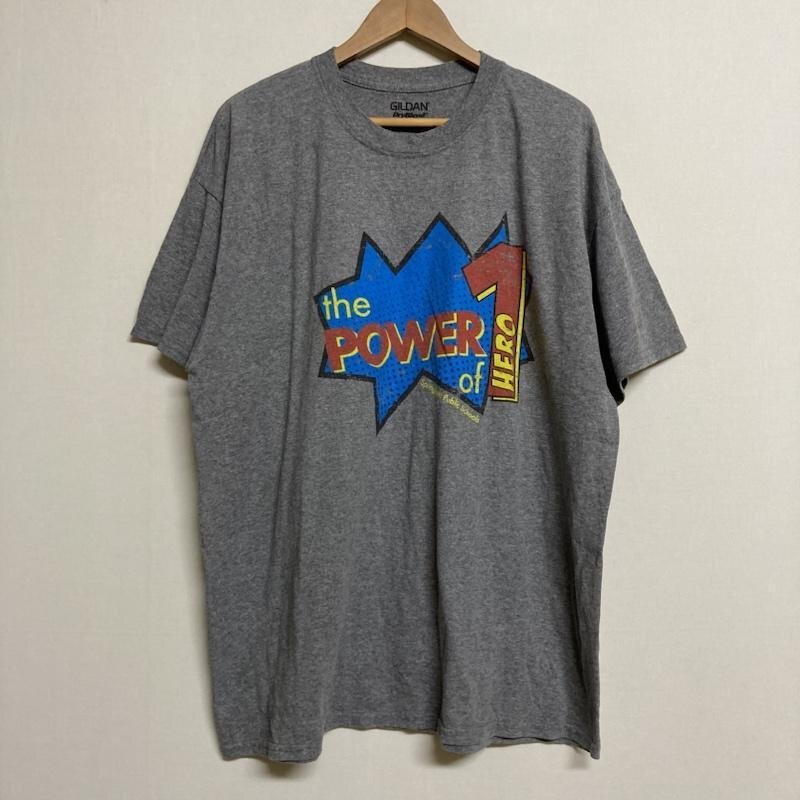 USフルギ GILDAN Dry Blend クルーネック 半袖 両面プリントTシャツ XL拍卖