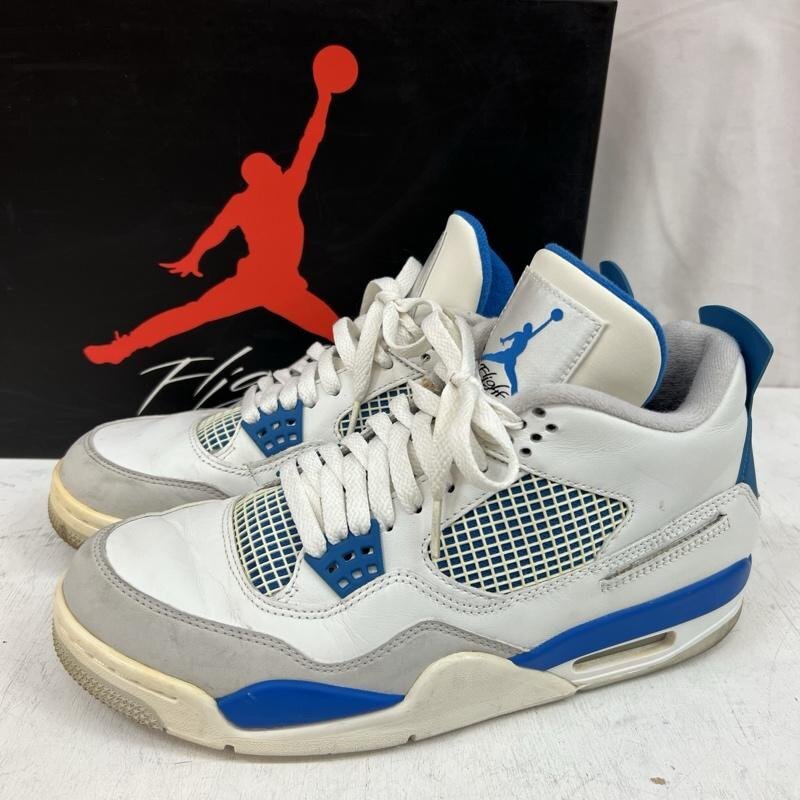 ナイキ AIR JORDAN 4 RETRO MILITARY BLUE 2012年 308497-105 エアジョーダン 26.5cm拍卖