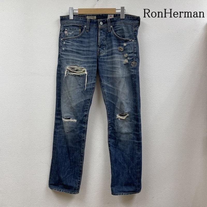 ロンハーマン AG THE MATCHBOX ダメージ デニム パンツ クラッシュ 迷彩 USA製 31インチ拍卖