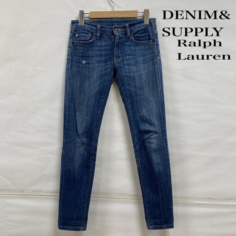 ラルフローレンデニム&サプライ Low Slim ストレッチ スキニー ローライズ ジッパーフライ W26 L32 26インチ拍卖