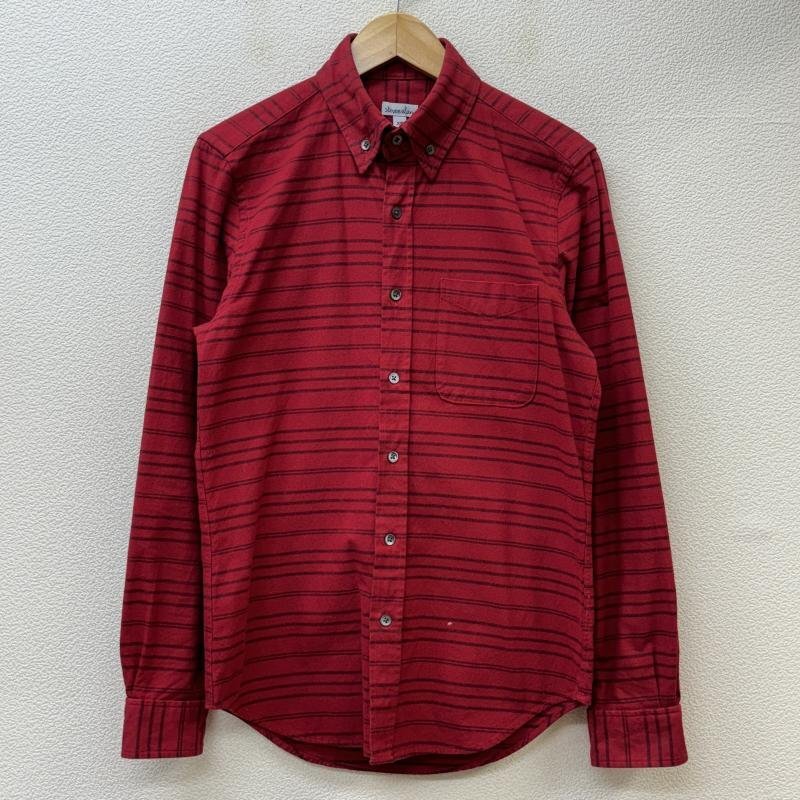 スティーブンアラン 1263-343-0179 アローズ USA製 ボーダー柄 ボタンダウンカラー XS拍卖