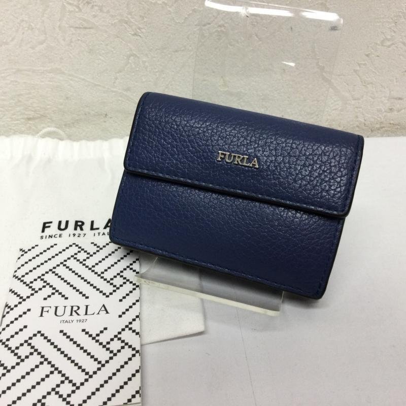 フルラ BABYLON バビロン 3ッ折り ミニマル レザーウォレット 箱付 -拍卖