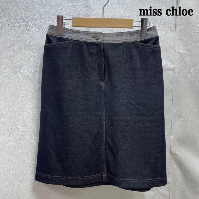 ミスクロエ miss chloe ミスクロエ スカート ポリエステル レーヨン 薄手 40 530-53601 40拍卖