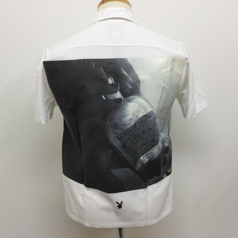 クライミー CR01-01K3-SH72 プレイボーイ コラボ PLAYBOY POISON PHOTO SHIRT レーヨン混 半袖オープンカラーシャツ S拍卖
