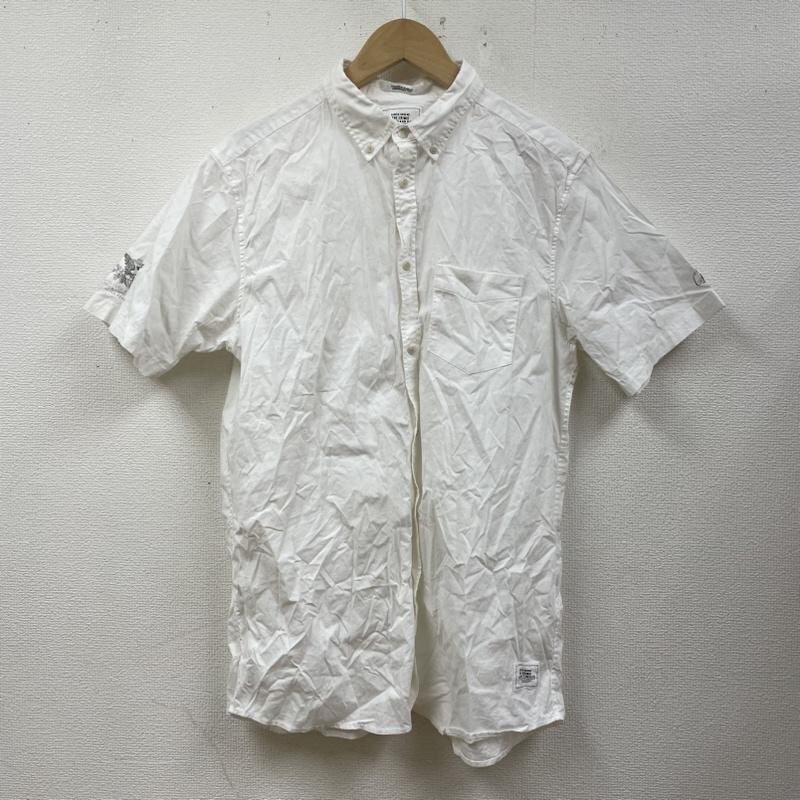 クライミー 半袖 シャツ ブラウス Shirt デザインシャツ 胸ポケット ボタン ロゴ プリント XL拍卖