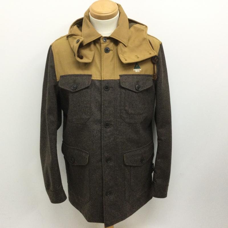 古着 FORESTINGEAR フォレスティン ギア ウール×ナイロン スノーボードジャケット フード脱着式 L拍卖