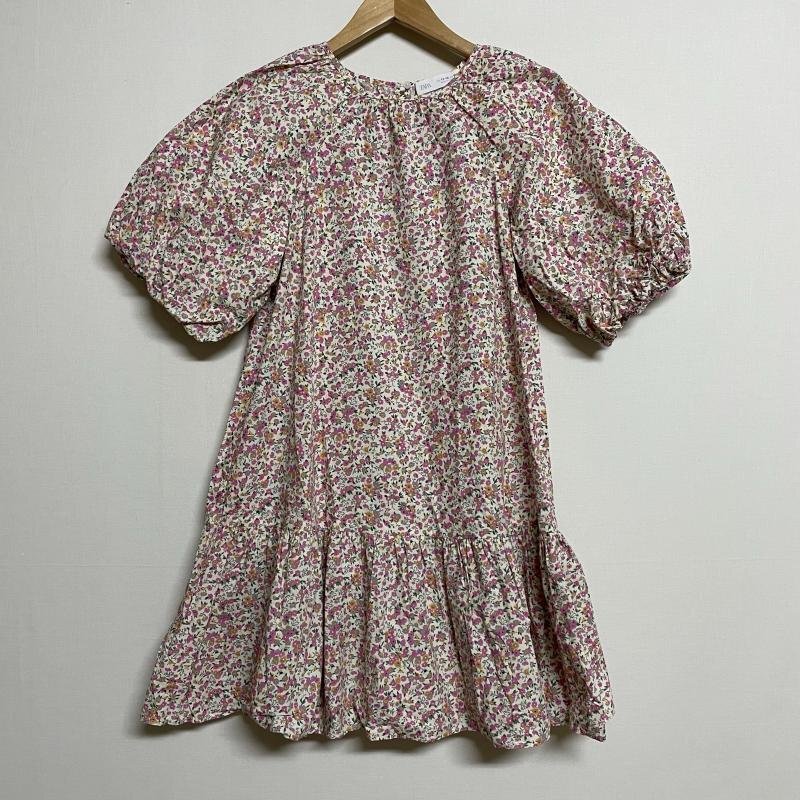 ザラ ZARA 小花柄 ボリュームスリーブ フレアワンピース 4786 / 150cm 150cm拍卖