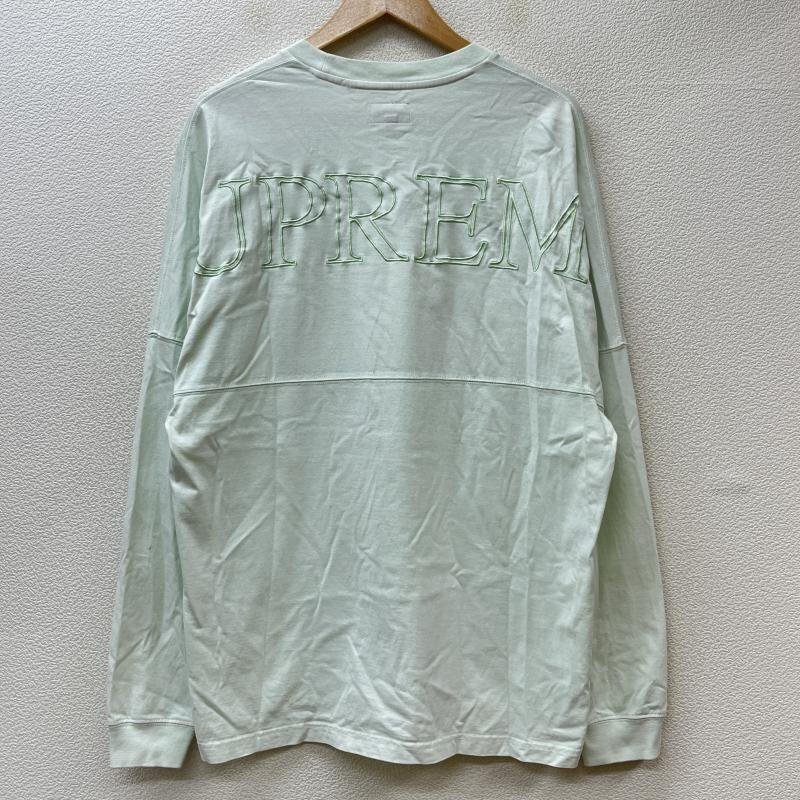 シュプリーム 20SS Overdyed L/S Top オーバーダイ バックロゴ 刺繍 ロンT M拍卖