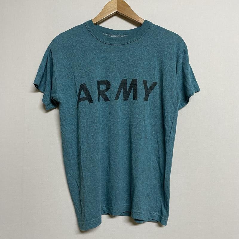 USフルギ ARMY プリント 半袖 ロゴTシャツ 8425-01-537-55 杢グリーン S拍卖