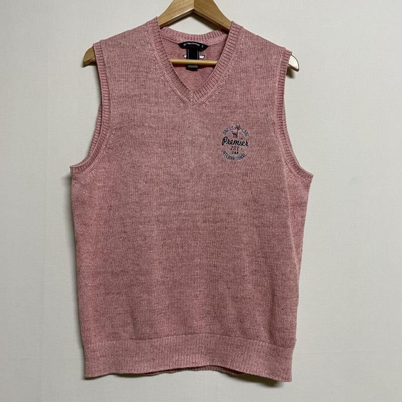 古着 ZOY DRESS CODE INTERNATIONAL 刺?ロゴ Vネック リネン ニットベスト 071372725-0010 2拍卖