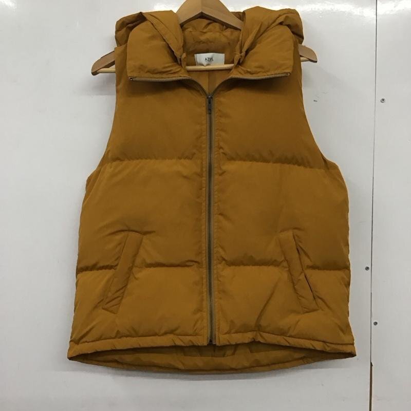 AZUL BY MOUSSY M アズールバイマウジー ベスト ベスト 250bAZ30-305I スタイルアップ中綿ベスト Vest 黄 / イエロー / 10137382拍卖